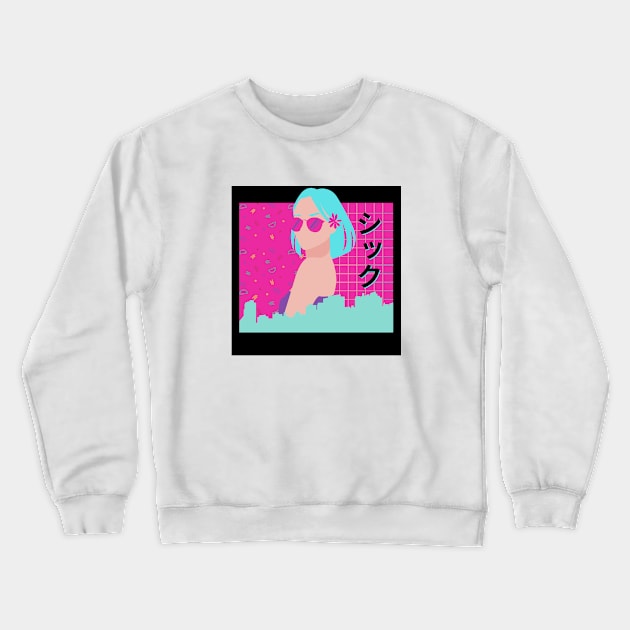 Chic City Girl ver. 1 Crewneck Sweatshirt by Moshi Moshi Designs